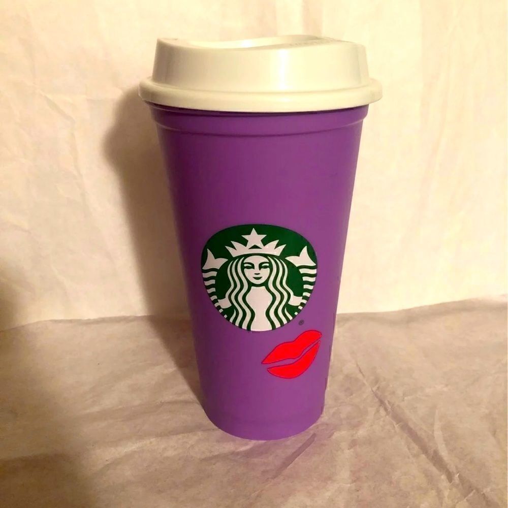 STARBUCKS LIPS COLOR CHANGING CUP ! RARE! HTF!